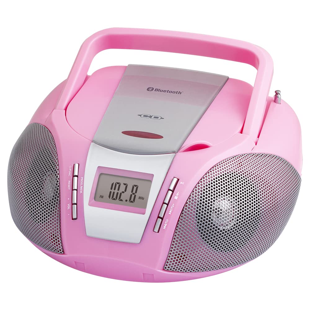HANNLOMAX HX-322CD Portable CD Boombox with Radio, AM/FM Radio